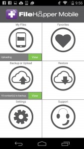 Get Started with FileHopper Android - Main Menu