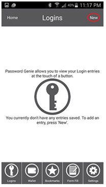 Get Started with Password Genie Android - Login New