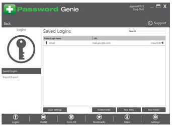 Get Started with Password Genie Desktop - Saved Login list