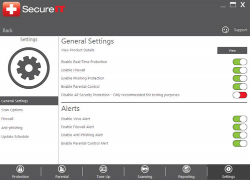Get Started with SecureIT Desktop - Settings