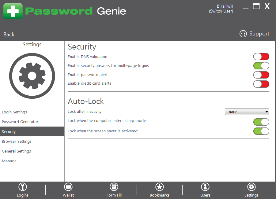 Password Genie - D - Security Answers - 1