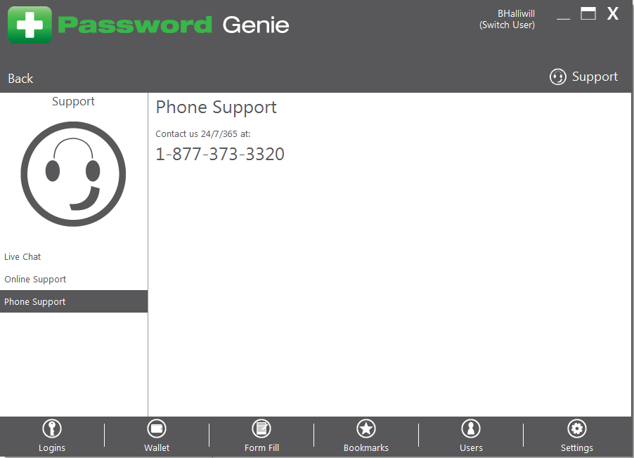 Password Genie - D - Support (2)