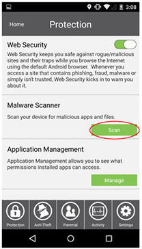 Get Started with SecureIT Android - Protection Scan