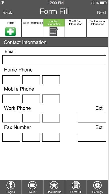 Form Fill_Contact info